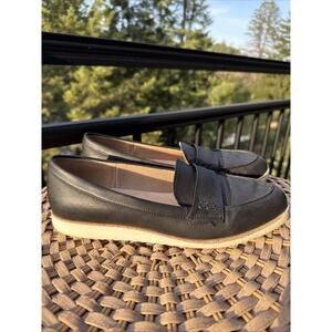 Life Stride Women’s ZEE Black Faux Leather Loafers Size 9 Medium